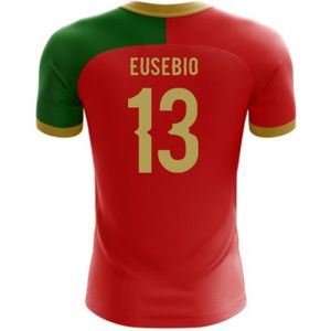 2022-2023 Portugal Flag Home Concept Football Shirt (Eusebio 13)
