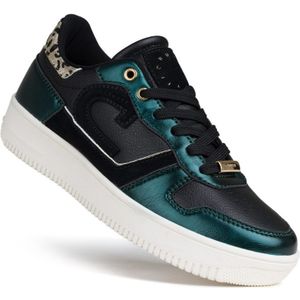 Cruyff Campo Low Lux zwart groen sneakers dames