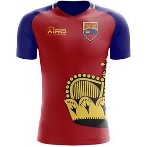 2022-2023 Liechtenstein Home Concept Football Shirt - Adult Long Sleeve