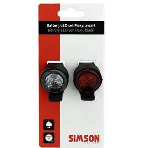 Verlichtingsset Simson 'Flexy' LED set - zwart