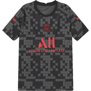PSG 2021-2022 Pre-Match Training Shirt (Black) - Kids