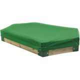 afdekhoes voor zandbak 210 cm polyester groen