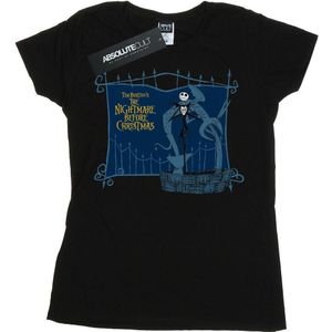 Disney Dames/Dames Nightmare Before Christmas Jack And The Well Katoenen T-Shirt (XXL) (Zwart)
