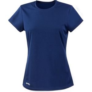 Spiro Dames/Dames Quick Dry T-shirt met korte mouwen (S) (Marineblauw)