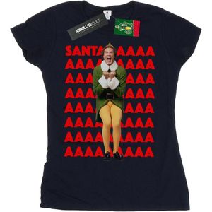 Elf Womens/Ladies Buddy Santa Scream Cotton T-Shirt