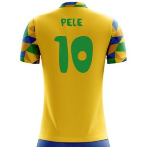 2022-2023 Brazil Home Concept Football Shirt (Pele 10) - Kids