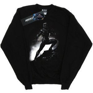 Marvel Jongens Sweatshirt Zwarte Panter Staande Houding (116) (Zwart)