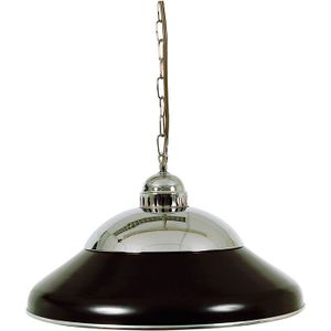 Lamp type biljart Solo 45cm. chroom/zwart