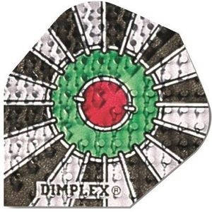 Harrows Dimplex Bullseye Dart Vluchten (Set van 3)  (Zwart/Wit/Groen)