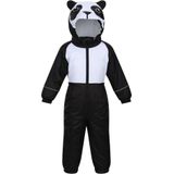 Regatta Kinderen/Kinderen Mudplay III Panda Waterdicht Puddle Suit (98) (Zwart/Wit)