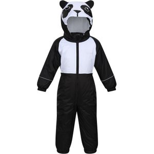 Regatta Kinderen/Kinderen Mudplay III Panda Waterdicht Puddle Suit (98) (Zwart/Wit)