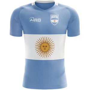 2022-2023 Argentina Flag Concept Football Shirt - Little Boys
