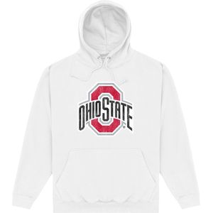 Ohio State Logo Hoodie voor volwassenen van Unisex (XL) (Wit)