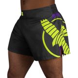 Hayabusa Icon Kickboxing Shorts - zwart  /  neongeel - XXL