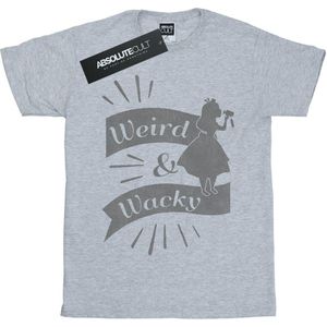 Disney Dames/Dames Alice In Wonderland Raar en Gek Katoenen Vriendje T-shirt (S) (Sportgrijs)