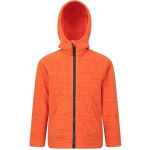 Mountain Warehouse Kinder/Kids Snowdonia Microfleece Full Zip Hoodie (104) (Oranje)