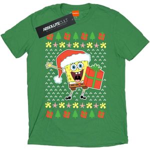SpongeBob SquarePants Girls Ugly Christmas Cotton T-Shirt