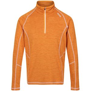 Regatta Heren Yonder Quick Dry Vochtigheid Wicking Half Zip Fleece Jasje (XL) (Oranje peper)