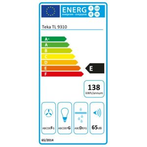 Conventionele Afzuigkap Teka 40474390 90 cm 332 m³/h 175W E Staal