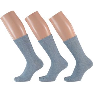 Apollo - Dames sokken - Sokken katoen dames - Sokken - Donker Jeans - Maat 35/42 - Dames sokken katoen 39 42 - Dames sokken naadloos