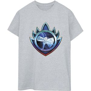 Marvel Dames/Dames Thor Love And Thunder Stormbreaker Crest Cotton boyfriend T-shirt (3XL) (Sportgrijs)