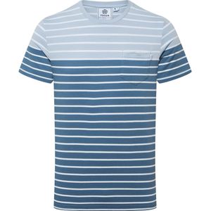 TOG24 Heren Orston Gestreept T-Shirt (5XL) (Pastelblauw)
