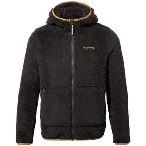 Craghoppers Childrens/Kids Angda Hooded Fleece Jacket (116) (Zwarte peper)