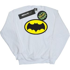 DC Comics Jongens Batman TV-serie Logo Sweatshirt (128) (Wit)