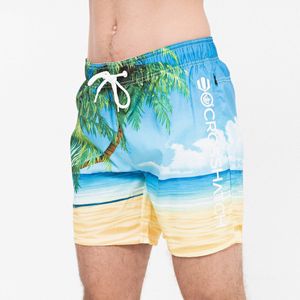 Crosshatch Mens Beach Dream Sunset Swim Shorts