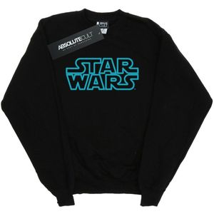 Star Wars Heren Neon Sign Logo Sweatshirt (S) (Zwart)