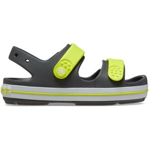 Crocs - Crocband Cruiser Sandal Toddler - Grijs met Gele Sandaaltjes - 23 - 24