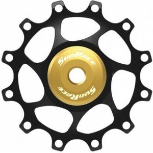 SunRace Derailleurwieltje 12T SP862-HC Alloy Gold