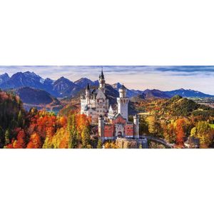 Slot Neuschwanstein Panorama Puzzel (1000 stukjes, Landschappen)