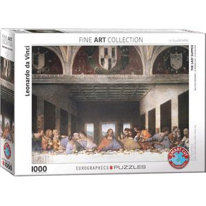 Puzzel Eurographics - Leonardo Da Vinci: Het Laatste Avondmaal, 1000 stukjes