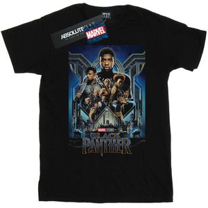 Marvel Studios Womens/Ladies Black Panther Poster Cotton Boyfriend T-Shirt