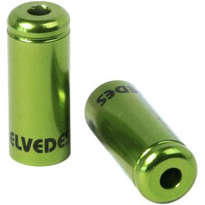 Elvedes kabelhoedje 5mm aluminium groen(10x) CP2012005