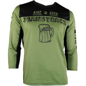 Bike&Beer green technical (MTB) 3/4 sleeve T-shirt