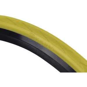 Tannus Airless Tire Semi Slick  700x28 100% Anti-Lek Solild Racefiets Band (28-622)  -  Lemon, Regular