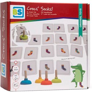 BS Toys Kroko's Sok Memo - Kinderspel | Geschikt voor 2-4 spelers vanaf 4 jaar | Actie-rijk speelplezier