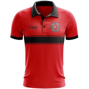 East Timor Concept Stripe Polo Shirt (Red)