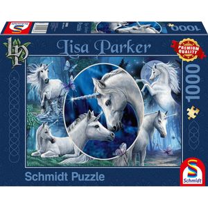 Puzzel Schmidt - Lisa Parker: Charmante eenhoorns, 1000 stukjes