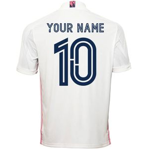 2020-2021 Real Madrid Adidas Home Football Shirt (Your Name)