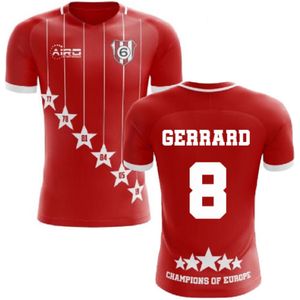2022-2023 Liverpool 6 Time Champions Concept Football Shirt (Gerrard 8)