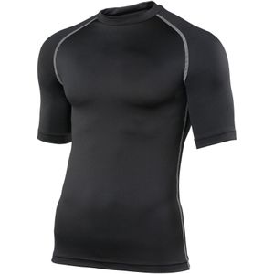 Rhino Heren Sport Basislaag Korte Mouwen T-Shirt (XS) (Zwart)