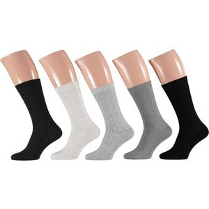 Apollo - Katoenen herensokken - Multi color - 39/42 - 10-Pak - Voordeelpak sokken - Heren sokken - Sokken 43 46 - Sokken heren