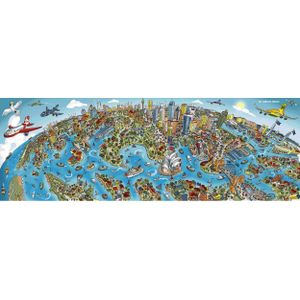 Panoramische puzzel Schmidt - Stadsgezicht Sydney, 1000 stukjes