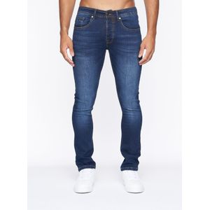Crosshatch Heren Buraca Slim Jeans (30R) (Donkere wasbeurt)