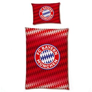 FC Bayern Munich Dekbedovertrekset voor de kist (Einzelbett) (Rood/Wit)