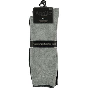 Apollo - Katoenen heren sokken - Multi grijs - Maat 47/50 - Heren sokken - Sokken heren - Sokken heren 47 50 - Sokken