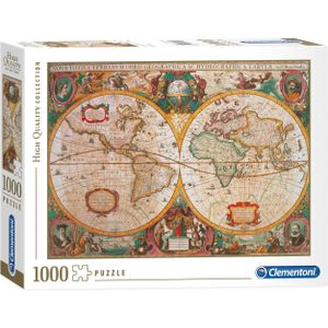 Old Map Puzzel (1000 Stukjes) - Clementoni High Quality Collection